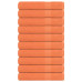 Prosoape 10 Buc Portocaliu 100X200 Cm 360 G/M² 100% Bumbac