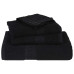 Prosoape 10 Buc Negru 100X200 Cm 360 G/M² 100% Bumbac