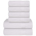Set Prosoape 6 Piese Alb 360 G/M² 100% Bumbac
