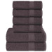 Set Prosoape 6 Piese Antracit 360 G/M² 100% Bumbac