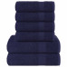 Set Prosoape 6 Piese Bleumarin 360 G/M² 100% Bumbac