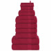 Set Prosoape 12 Piese Bordeaux 360 G/M² 100% Bumbac