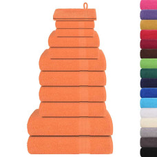 Set Prosoape 12 Buc Portocaliu 360 G/M² 100% Bumbac