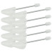 Calapoade De Pantofi, 5 Perechi, Alb, Eu 35-38, Plastic
