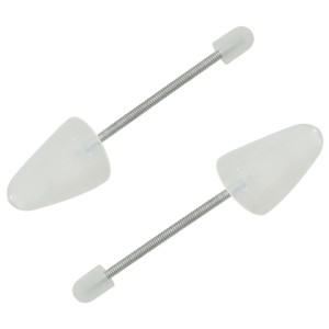 Calapoade De Pantofi, 5 Perechi, Alb, Eu 35-38, Plastic