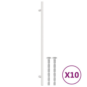 Mânere De Dulap, 10 Buc., Argintiu, 320 Mm, Oțel Inoxidabil