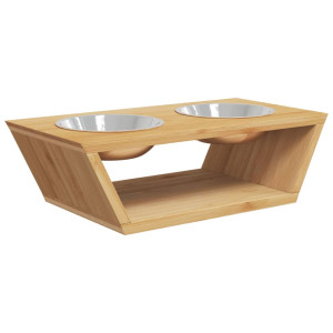 Boluri Înălțate Pentru Câini, 35,5X18X10,5 Cm, Bambus