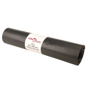 Saci De Gunoi 250 Buc. Negru 120 L