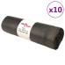 Saci De Gunoi Cu Șnururi 250 Buc. Negru 120 L
