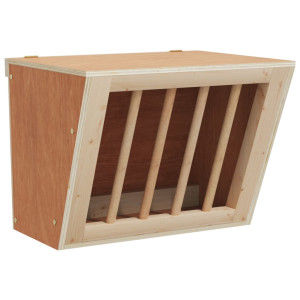 Hrănitor Pentru Fân De Iepuri, 25X18,5X20,5 Cm, Lemn Masiv Brad
