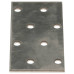 Plăci Perforate, 60 Buc., 2 Mm, 80X40 Mm, Oțel Galvanizat