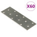 Plăci Perforate, 60 Buc., 2 Mm, 120X40 Mm, Oțel Galvanizat