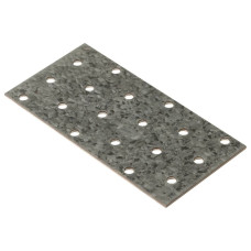 Plăci Perforate, 40 Buc., 2 Mm, 120X60 Mm, Oțel Galvanizat
