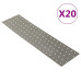 Plăci Perforate, 20 Buc., 2 Mm, 400X100 Mm, Oțel Galvanizat