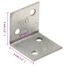 Suporturi Unghiulare 150 Buc. 2 Mm 30X25X30 Mm Oțel Galvanizat