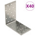Suporturi Unghiulare 40 Buc. 2 Mm 100X60X100 Mm Oțel Galvanizat