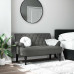 Bancă Cu Spătar, Gri Închis, 120X62X75,5 Cm, Material Textil