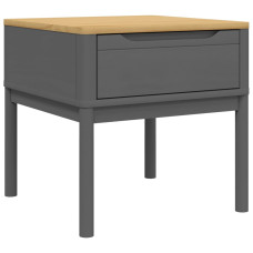 Măsuță De Veioză Floro Gri 55X55X54 Cm Lemn Masiv Pin