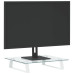 Suport De Monitor, Alb, 40X35X8 Cm, Sticlă Securizată Și Metal