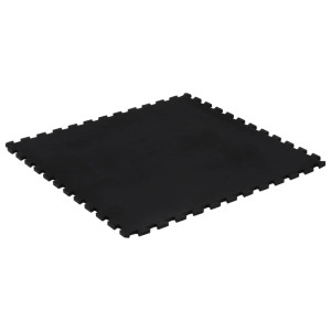 Placă De Podea Din Cauciuc, Negru, 12 Mm, 100X100 Cm