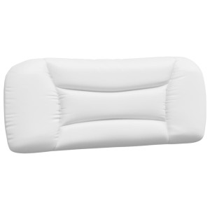 Pernă Pentru Tăblie Pat, Alb, 100 Cm, Piele Artificială