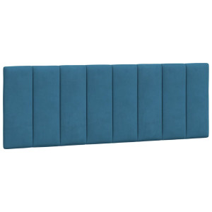 Pernă Tăblie De Pat, Albastru, 120 Cm, Catifea