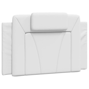 Pernă Pentru Tăblie Pat, Alb, 90 Cm, Piele Artificială