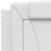 Pernă Pentru Tăblie Pat, Alb, 90 Cm, Piele Artificială
