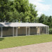 Cușcă Câini Cu Acoperiș Și Uși, Gri, 10X2X2 M, Oțel Galvanizat
