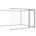 Cușcă Pentru Câini Cu Uși, Gri, 8X2X1,5 M, Oțel Galvanizat
