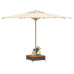 Mască Suport Umbrelă De Soare Negru 70X70X25Cm Poliratan/Acacia