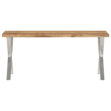 Bancă Cu Margini Naturale 105 Cm, Lemn Masiv De Acacia