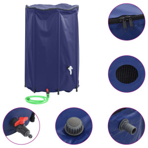 Rezervor De Apă Cu Robinet, Pliabil, 1000 L, Pvc