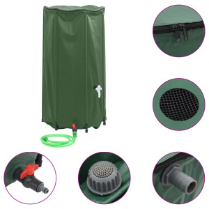 Rezervor De Apă Cu Robinet, Pliabil, 100 L, Pvc