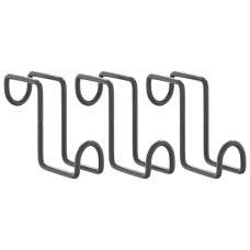 Suporturi Pentru Căpăstru, 3 Buc., Negru, Oțel Suporturi Pentru Căpăstru, 3 Buc., Negru, Oțel