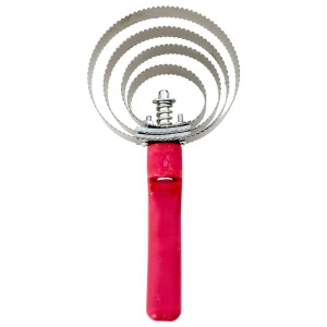 Pieptene Curry Pentru Cai, 4 Inele, Reversibil, Oțel Inoxidabil