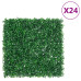 Gard Din Frunze De Arbust Artificiale, 24 Buc., Verde, 50X50 Cm