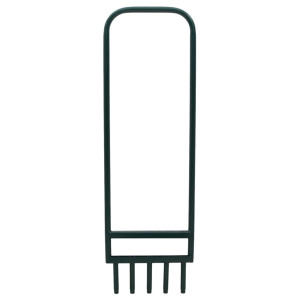 Aerator Gazon 5 Tije Tubulare, Verde Oțel Vopsit Electrostatic