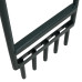 Aerator Gazon 5 Tije Tubulare, Verde Oțel Vopsit Electrostatic