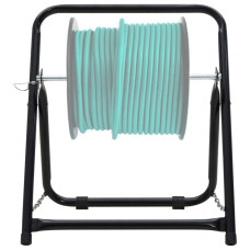 Căruț Tambur Furtun 48 Cm 45 Kg Negru Oțel Vopsit Electrostatic