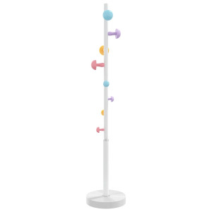 Cuier De Haine, Alb, 172 Cm, Fier Vopsit Electrostatic