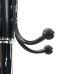 Cuier Cu Suport Umbrelă, Negru 180 Cm Fier Vopsit Electrostatic