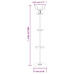 Cuier Cu Suport Umbrelă, Alb, 180 Cm, Fier Vopsit Electrostatic