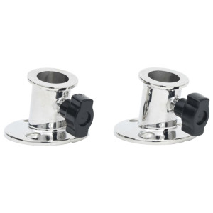 Baza Rotundă Tub Barcă Bimini, 26 Mm, 2 Buc., Oțel Inoxidabil