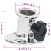 Baza Rotundă Tub Barcă Bimini, 26 Mm, 2 Buc., Oțel Inoxidabil