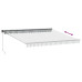 Copertină Retractabilă Antracit/Alb, 4X3 M, Textil/Aluminiu