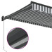 Copertină Retractabilă Antracit/Alb, 4X3 M, Textil/Aluminiu