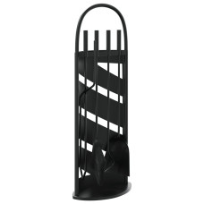 Set De Unelte Pentru Șemineu, 5 Piese, 23X15X66 Cm, Oțel