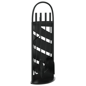 Set De Unelte Pentru Șemineu, 5 Piese, 23X15X66 Cm, Oțel