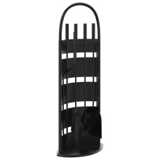 Set De Unelte Pentru Șemineu, 5 Piese, 23X15X66 Cm, Oțel